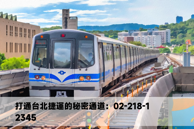 打通台北捷運的秘密通道：02-218-12345